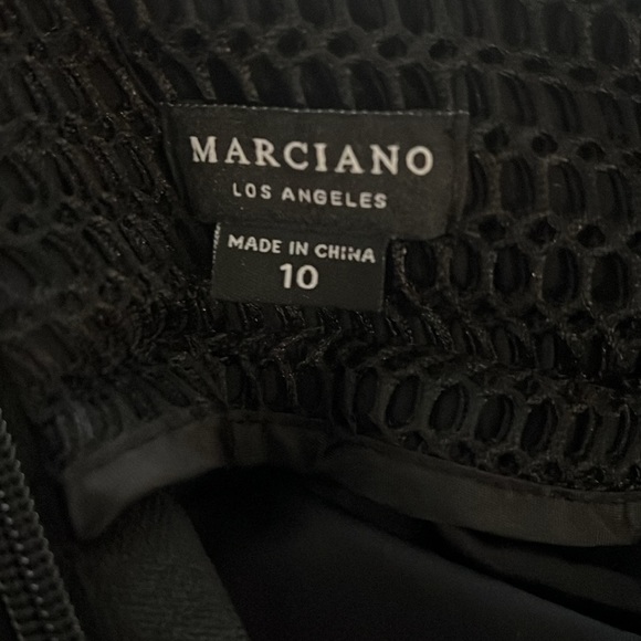 Guess Marciano Black Sheer flare full A-line skirt size 10 - Picture 5 of 7